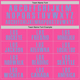 Custom Pink Light Blue Performance Golf Polo Shirt