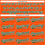 Custom Orange Green-White Performance Vapor Golf Polo Shirt