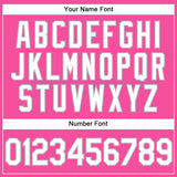 Custom Pink White-Gray Performance Vapor Golf Polo Shirt