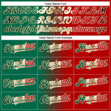 Custom Red Vintage Mexican Flag Kelly Green-City Cream Authentic Gradient Fashion Baseball Jersey