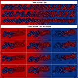 Custom Royal Red-Black Authentic Gradient Fashion Baseball Jersey