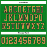 Custom Grass Green Old Gold-Black Mesh Authentic Football Jersey
