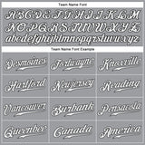 Custom Gray Black-Red Authentic Baseball Jersey