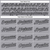 Custom Gray Gray-Black Authentic Baseball Jersey