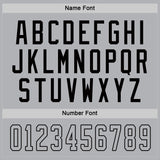 Custom Gray Gray-Black Hockey Jersey