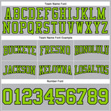 Custom Stitched Gray Neon Green-Black Football Pullover Sweatshirt Hoodie