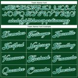 Custom Green Kelly Green-White Authentic Baseball Jersey