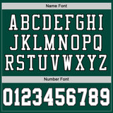 Custom Green White-Gray Mesh Authentic Throwback Football Jersey
