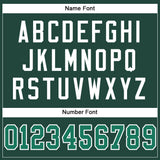 Custom Green Kelly Green-White Mesh Authentic Football Jersey