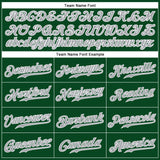 Custom Green Gray-White Authentic Sleeveless Baseball Jersey