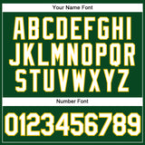 Custom Green White-Gold Authentic Sleeveless Baseball Jersey