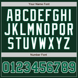 Custom Green White Pinstripe Kelly Green-White Authentic Baseball Jersey