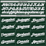 Custom Green White-Gray Authentic Baseball Jersey