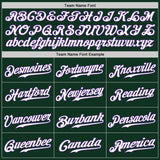 Custom Green White-Purple Authentic Baseball Jersey
