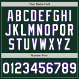 Custom Green White-Purple Authentic Baseball Jersey