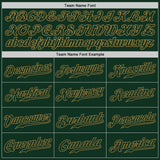 Custom Green Green-Old Gold Authentic Baseball Jersey