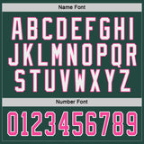 Custom Green Pink-White Hockey Jersey