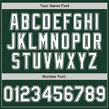 Custom Green White-Gray Authentic Baseball Jersey
