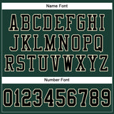 Custom Green Black-Cream Mesh Authentic Football Jersey