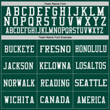 Custom Green White Mesh Authentic Football Jersey