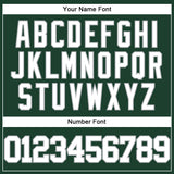 Custom Green White-Gray Authentic Baseball Jersey