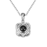 Customized Opposites Attract Projection Necklace