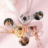 New Heard Shaped Projection Necklace Customized