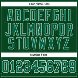 Custom Hunter Green White Pinstripe Kelly Green Authentic Basketball Jersey