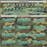 Custom Camo Kelly Green-White Bomber Full-Snap Varsity Letterman Salute To Service Jacket