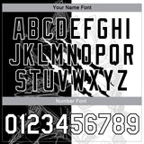 Custom Graffiti Pattern White-Black Scratch 3D Bomber Full-Snap Varsity Letterman Jacket