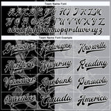 Custom Graffiti Pattern Black-Gray Scratch 3D Bomber Full-Snap Varsity Letterman Jacket
