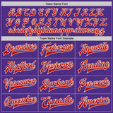 Custom Purple Red-Cream Bomber Full-Snap Varsity Letterman Jacket