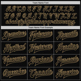 Custom White Black-Old Gold Bomber Full-Snap Varsity Letterman Split Fashion Jacket