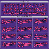 Custom Purple Pink-Black Bomber Full-Snap Varsity Letterman Two Tone Jacket