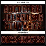 Custom Black Orange Angry Violent Bulls Face 3D Pattern Design Bomber Full-Snap Varsity Letterman Jacket