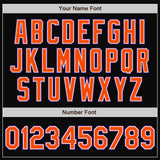 Custom Black Orange-Purple Bomber Full-Snap Varsity Letterman Two Tone Jacket