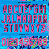 Custom Graffiti Pattern Pink-Black Hiphop Abstract Urban Street Art 3D Bomber Full-Snap Varsity Letterman Jacket