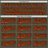Custom Olive Orange-Black Bomber Full-Snap Varsity Letterman Two Tone Salute To Service Jacket