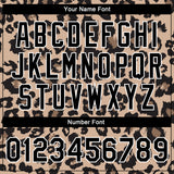 Custom Brown Black-White Leopard Print 3D Pattern Design Bomber Full-Snap Varsity Letterman Jacket