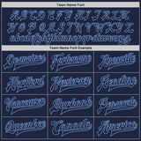 Custom Navy Light Blue Bomber Full-Snap Varsity Letterman Two Tone Jacket