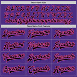 Custom Purple Black-Pink Bomber Full-Snap Varsity Letterman Two Tone Jacket