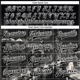 Custom Black White Chicago Illinois City Edition 3D Bomber Full-Snap Varsity Letterman Jacket