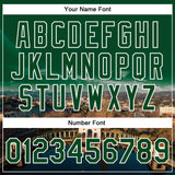 Custom Green White Lake Merritt Oakland California City Edition 3D Bomber Full-Snap Varsity Letterman Jacket