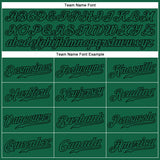 Custom Kelly Green Kelly Green-Black Authentic Baseball Jersey