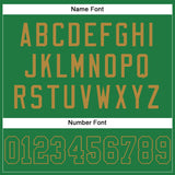 Custom Grass Green Grass Green-Old Gold Mesh Authentic Football Jersey