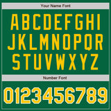 Custom Kelly Green Gold-White Authentic Baseball Jersey