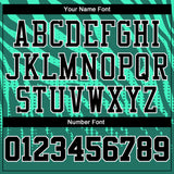 Custom Kelly Green Black-White Round Neck Sublimation Basketball Suit Jersey