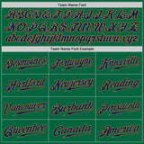 Custom Kelly Green Navy-Old Gold Authentic Baseball Jersey
