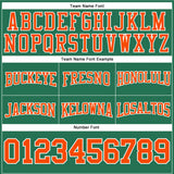Custom Stitched Kelly Green Orange-White Football Pullover Sweatshirt Hoodie