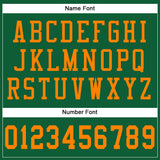 Custom Kelly Green Bay Orange Mesh Authentic Football Jersey